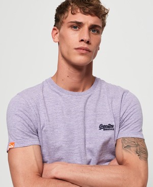 Superdry Orange Label Organic Cotton Vintage Férfi Pólók Lila | MIJQV9546